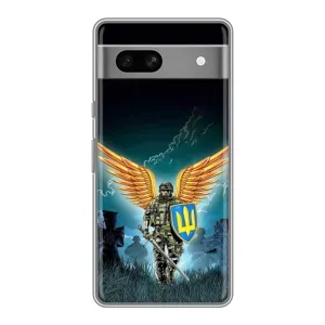 Чехлы с картинкой ЗСУ для Google Pixel 7A (AlphaPrint) (Солдат ЗСУ)