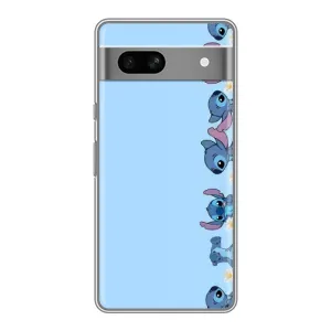 Чохол з принтом Стіч на Google Pixel 7A (Стіч фон)