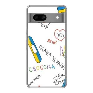 Чохли (Доброго вечора, ми за України) для Гоогле Піксел 7А (AlphaPrint) (Стикер)