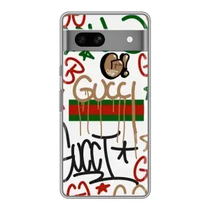 Чехол с принтом «Стиль GUUCI» для Google Pixel 7A