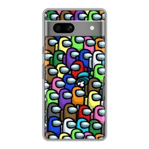 Чехол Амонг Ас для Google Pixel 7A (AlphaPrint) (Убит)