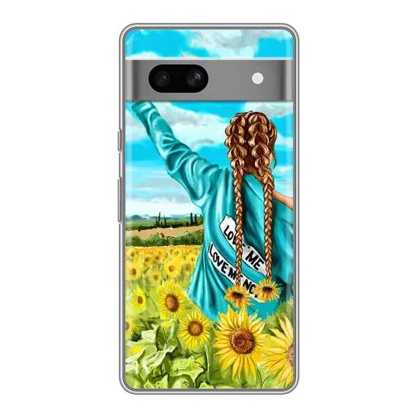 Чехол с принтом «Украиночка» для Google Pixel 7A Чехол с принтом «Украиночка» для Google Pixel 7A