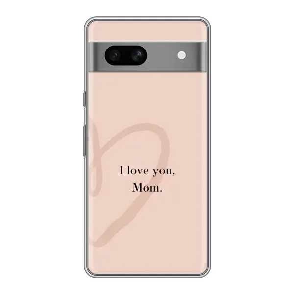 Чохол з принтом «Серце мамі» для Google Pixel 7A