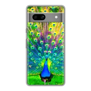 Чехол с принтом «Яркий Павлин» для Google Pixel 7A