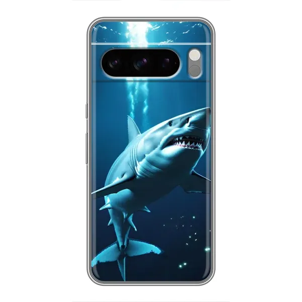 Чехол с принтом «Акула под водой» для Google Pixel 8 Pro