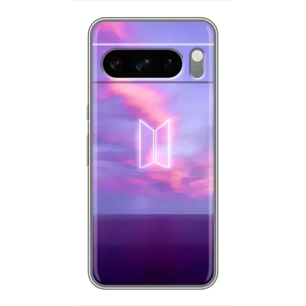 Чехол с принтом «BTS логотип» для Google Pixel 8 Pro Чехол с принтом «BTS логотип» для Google Pixel 8 Pro