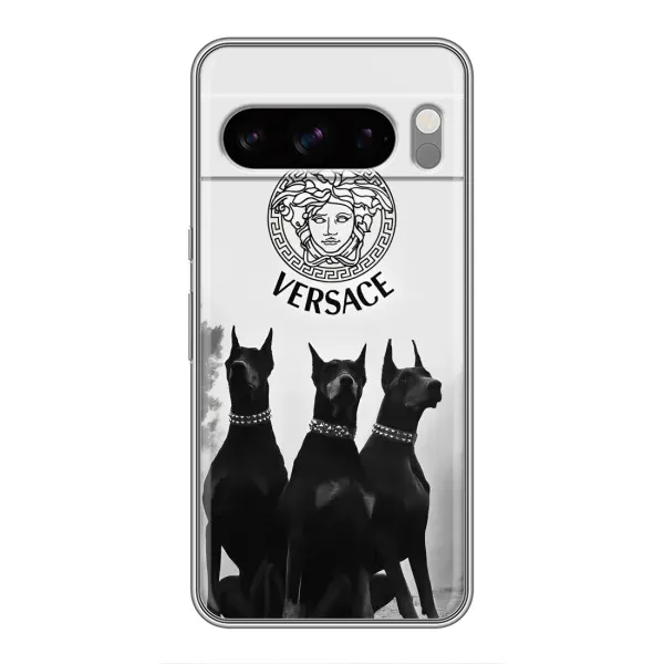 Чехол с принтом «Доберман Версаче» для Google Pixel 8 Pro Чехол с принтом «Доберман Версаче» для Google Pixel 8 Pro