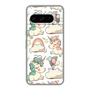 Чехол для Гугл пиксель 8 Про - (Единорожки - Новинки) (AlphaPrint) (Единорожки)