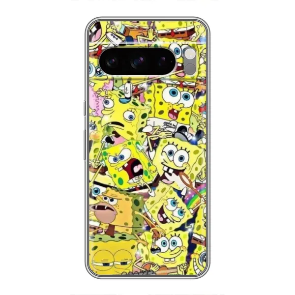 Чехол с принтом «Эмоции Спанч Боба» для Google Pixel 8 Pro