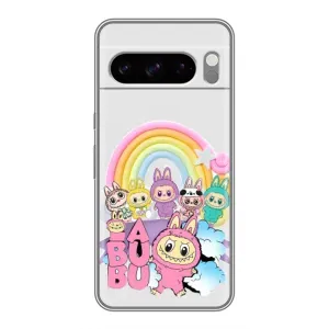 Чехол с Лабубу на Google Pixel 8 Pro (Фон Лабубу)