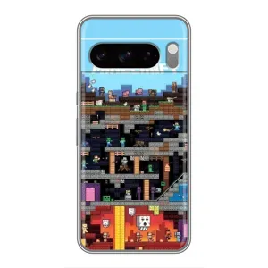 Чехол Майнкрафт на Google Pixel 8 Pro (AlphaPrint) Minecraft (фон Minecraft)