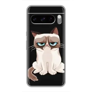 Чехол с принтом «Грустный кот» для Google Pixel 8 Pro