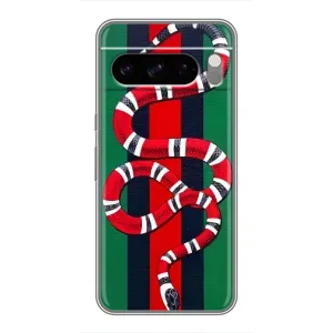 Чохли  GUCCI для Гугл Пiксель 8 Про (AlphaPrint) (Gucci змія)