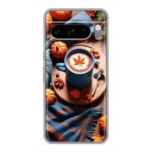 Чехол с принтом «Кофе и тыковки» для Google Pixel 8 Pro
