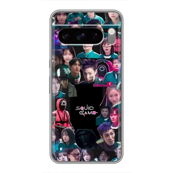 Чохол з принтом «Колаж Гра кальмара» для Google Pixel 8 Pro