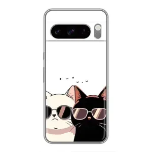 Чохол з принтом «Коти в окулярах» для Google Pixel 8 Pro