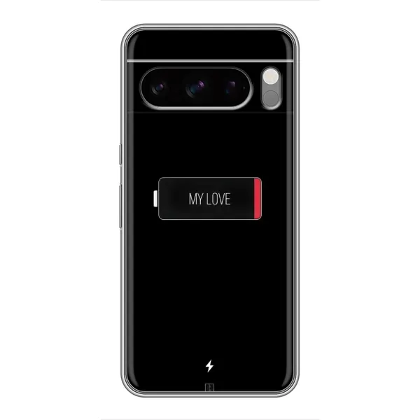 Чохол з принтом «Love battery» для Google Pixel 8 Pro Чохол з принтом «Love battery» для Google Pixel 8 Pro