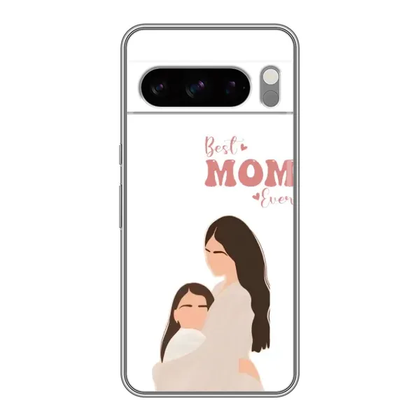 Чехол с принтом «Мама и дочка» для Google Pixel 8 Pro