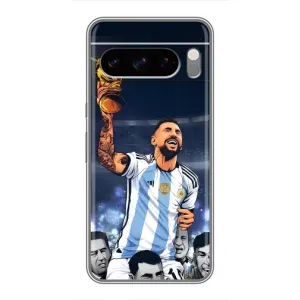 Чохли для Google Pixel 8 Pro (Leo чемпіон) (AlphaPrint) (Мессі з кубком)