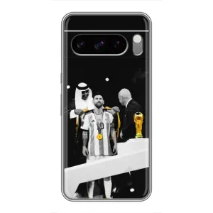 Чохли для Google Pixel 8 Pro (Leo чемпіон) (AlphaPrint) (Мессі коронований)