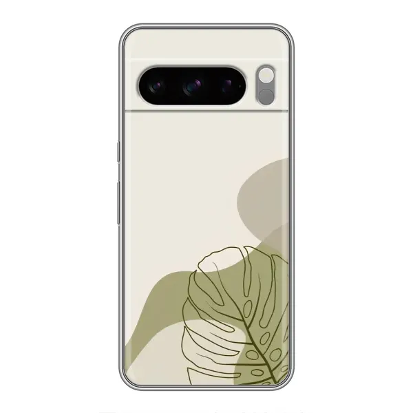 Чехол с принтом «Зеленая монстера дизайн» для Google Pixel 8 Pro
