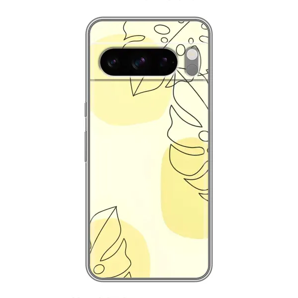Чехол с принтом «Желтая монстера арт» для Google Pixel 8 Pro