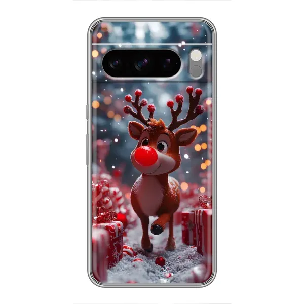 Чехол с принтом «Олень среди подарков» для Google Pixel 8 Pro Чехол с принтом «Олень среди подарков» для Google Pixel 8 Pro