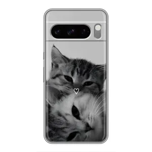Чохол з принтом «Пара котів» для Google Pixel 8 Pro