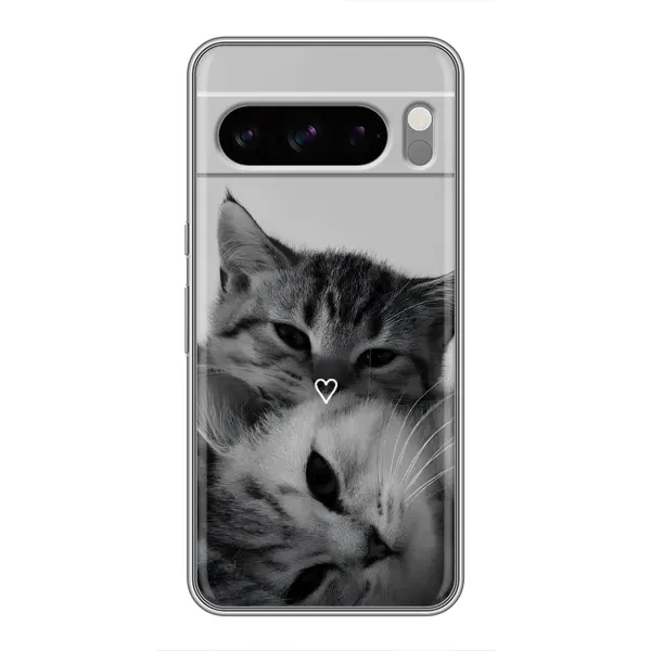 Чохол з принтом «Пара котів» для Google Pixel 8 Pro