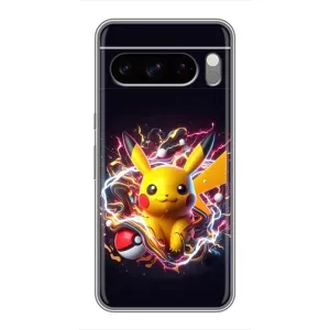 Чохол з принтом «Пікачу з м'ячем» для Google Pixel 8 Pro