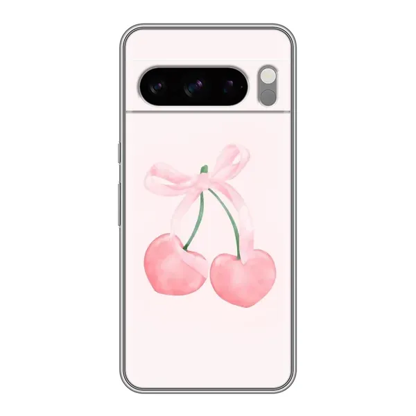 Чехол с принтом «Розовые вишни» для Google Pixel 8 Pro Чехол с принтом «Розовые вишни» для Google Pixel 8 Pro