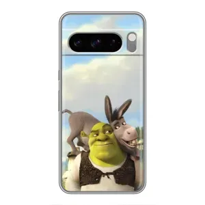 Чохол з мультфільмом Шрек на Google Pixel 8 Pro (Шрек та Осел)