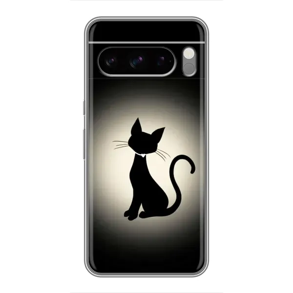 Чехол с принтом «Силуэт котика» для Google Pixel 8 Pro Чехол с принтом «Силуэт котика» для Google Pixel 8 Pro