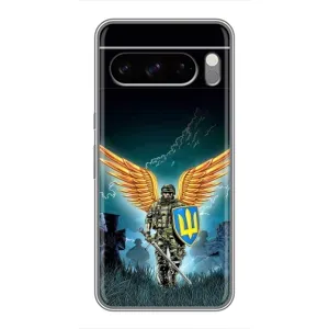 Чехлы с картинкой ЗСУ для Google Pixel 8 Pro (AlphaPrint) (Солдат ЗСУ)