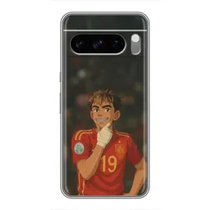 Чехол с футболистом Ламин Ямаль Google Pixel 8 Pro (Ямаль аниме)