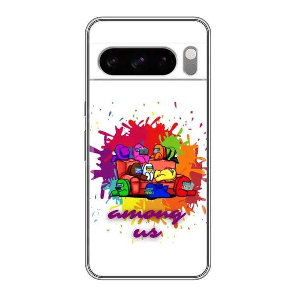 Чехол с принтом «Яркий АмонгАс» для Google Pixel 8 Pro