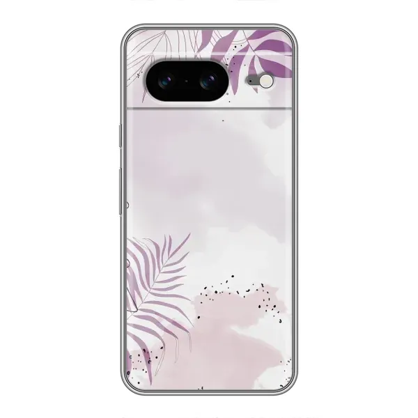 Чохол з принтом «Фіолетове листя» для Google Pixel 8