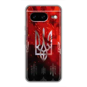 Украинские Чехлы для Google Pixel 8 с картинкой УПА (AlphaPrint) (ГЕРБ УПА)