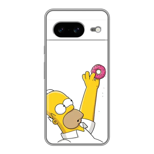 Чехол с принтом «Гомер с пончиком» для Google Pixel 8