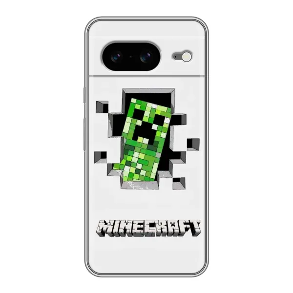 Чехол с принтом «крипер Майнкрафт» для Google Pixel 8 Чехол с принтом «крипер Майнкрафт» для Google Pixel 8