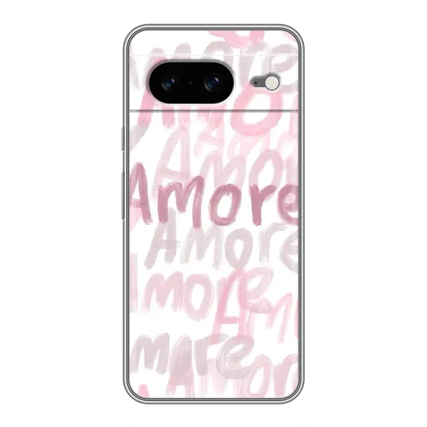 Чехол с принтом «Аморе любовь» для Google Pixel 8 Чехол с принтом «Аморе любовь» для Google Pixel 8