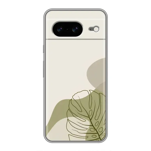 Чехол с принтом «Зеленая монстера дизайн» для Google Pixel 8 Чехол с принтом «Зеленая монстера дизайн» для Google Pixel 8