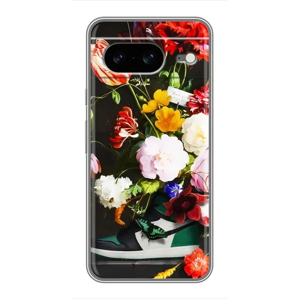 Чехол с принтом «Nike цветы» для Google Pixel 8