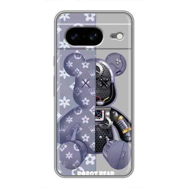Чехол с принтом «Робот Мишка» для Google Pixel 8