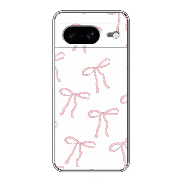 Чехол с принтом «Розовые бантики» для Google Pixel 8 Чехол с принтом «Розовые бантики» для Google Pixel 8