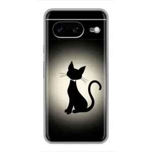 Чехол с принтом «Силуэт котика» для Google Pixel 8