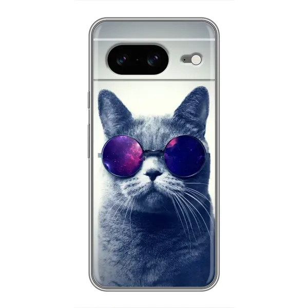 Чехол с принтом «Стильный кот» для Google Pixel 8 Чехол с принтом «Стильный кот» для Google Pixel 8
