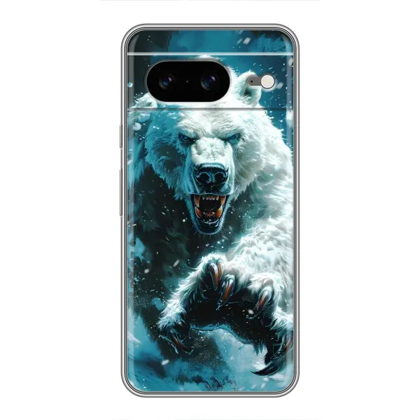 Чехол с принтом «Полярный медведь» для Google Pixel 8