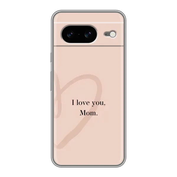 Чехол с принтом «Сердце маме» для Google Pixel 8