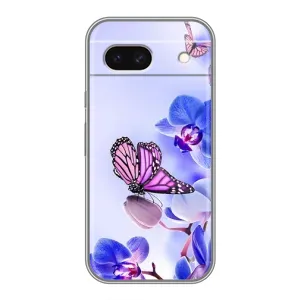 Чохли з квітами для Google Pixel 8A (VPrint) (Метелик на квітах)